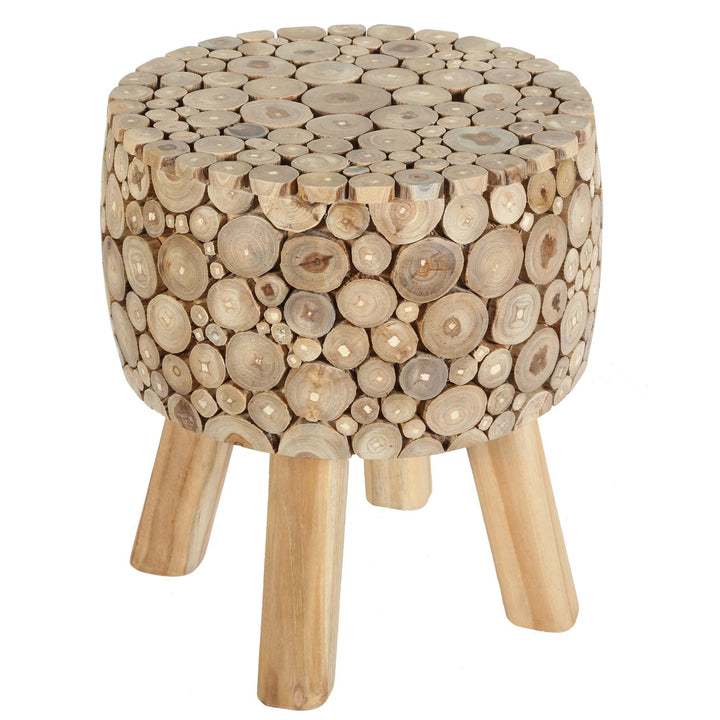 Teak wood stool Samira