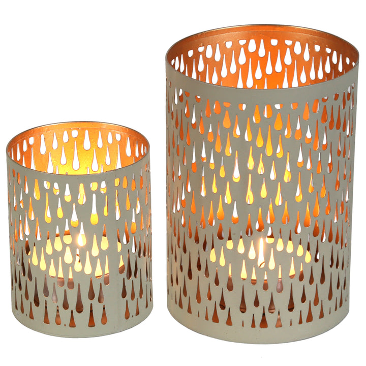 Set of 2 tea light holders Lia