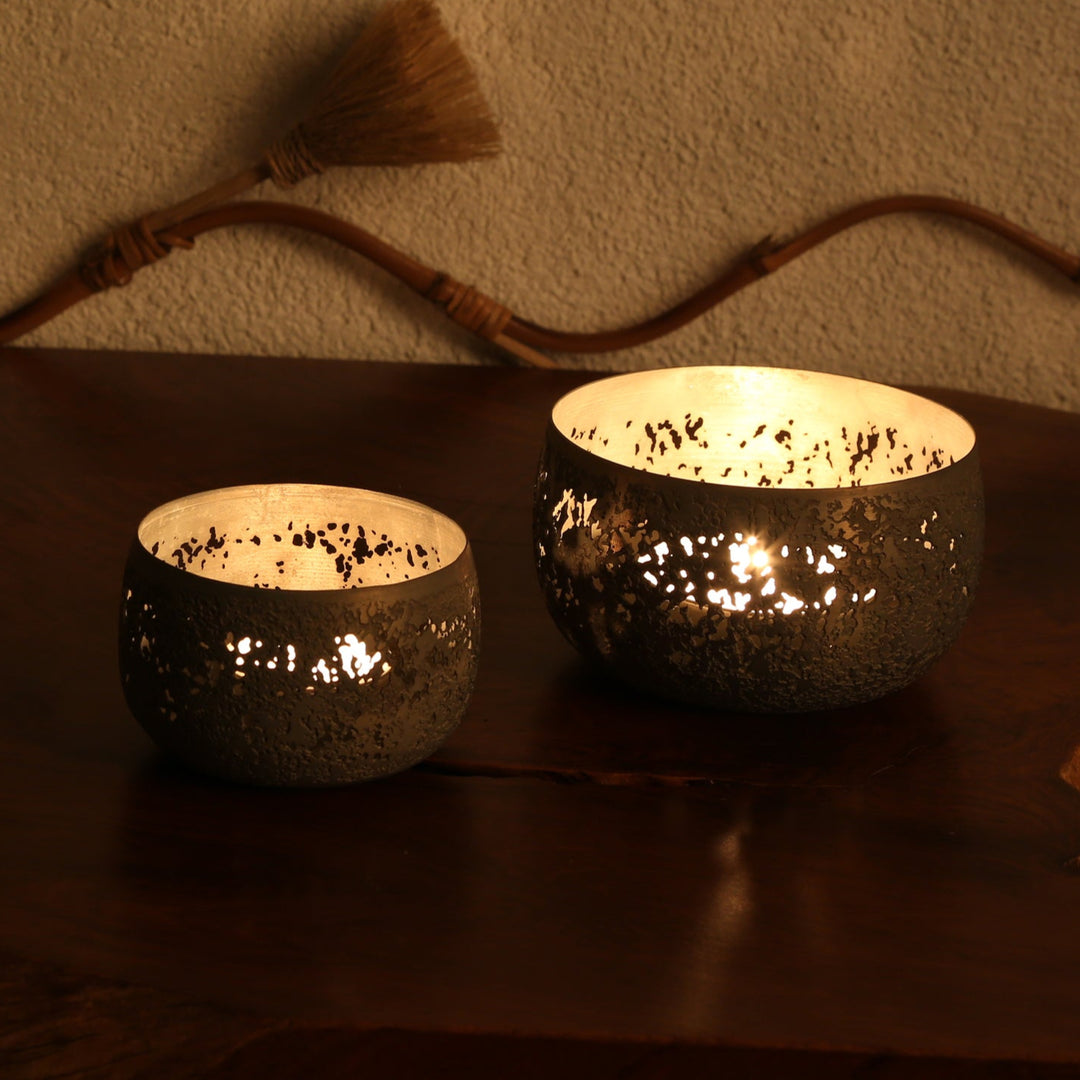 Set of 2 tealight holders Massimo