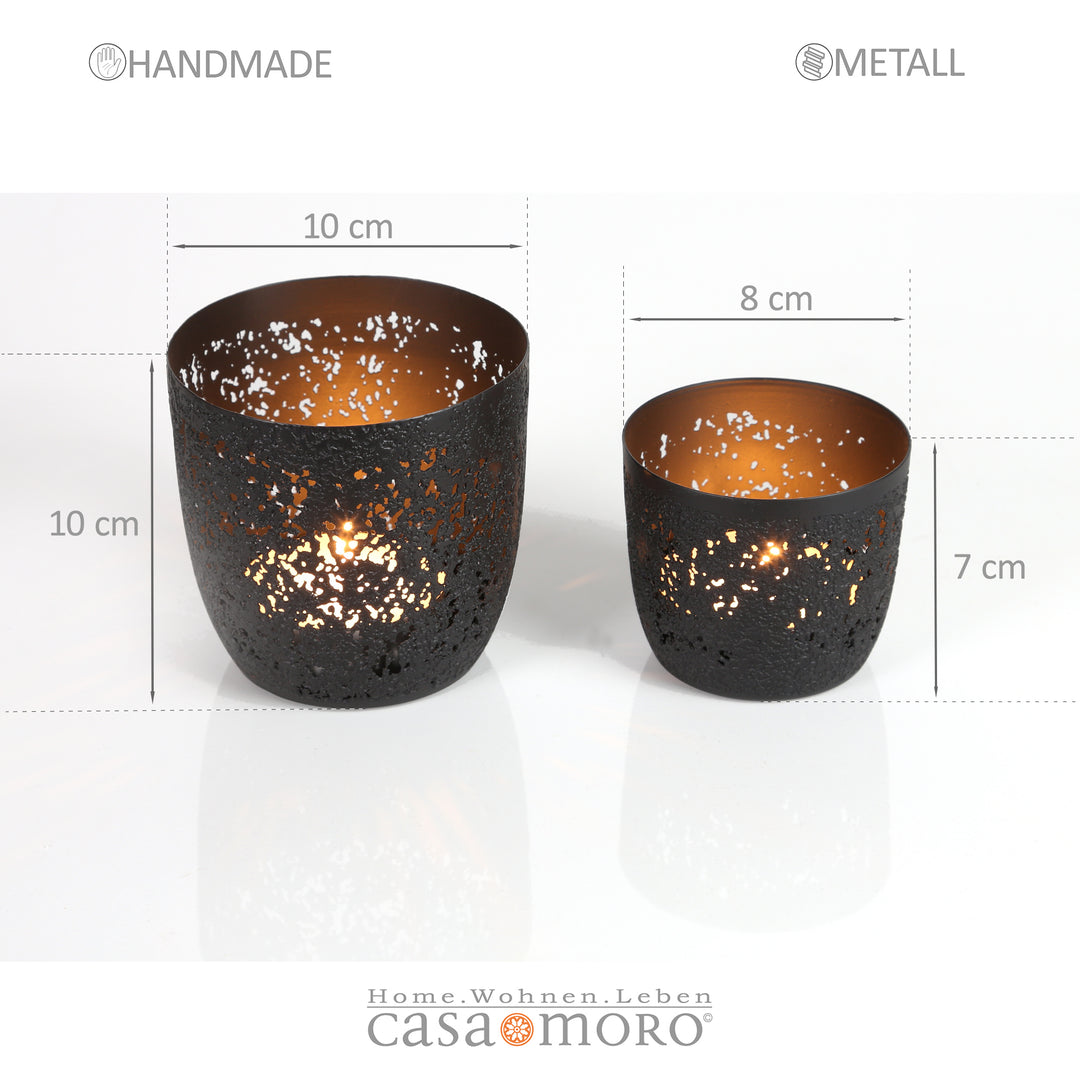 Set of 2 tealight holders Noan