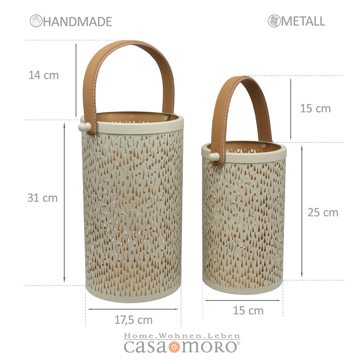 Lantern set of 2 Nora