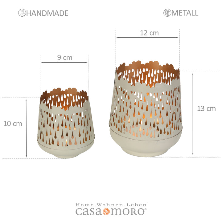 Set of 2 Tino tea light holders