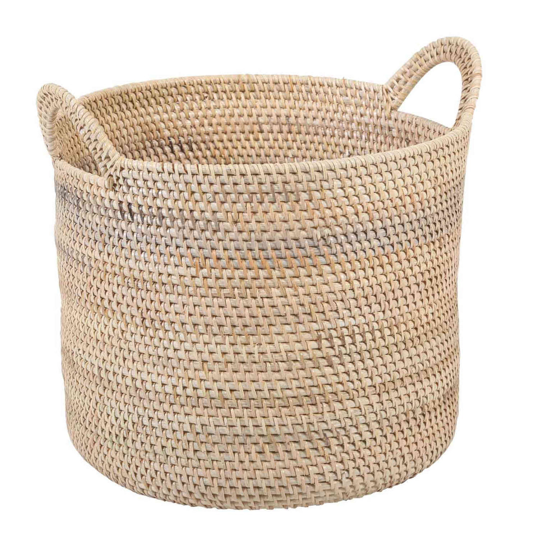 Elie natural rattan basket with handle