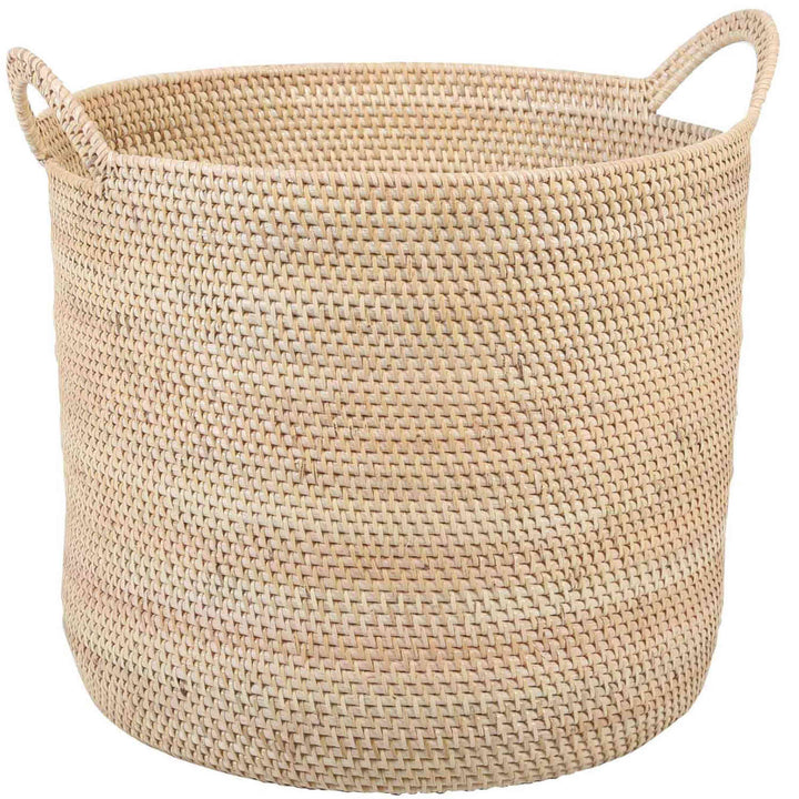Elie natural rattan basket with handle