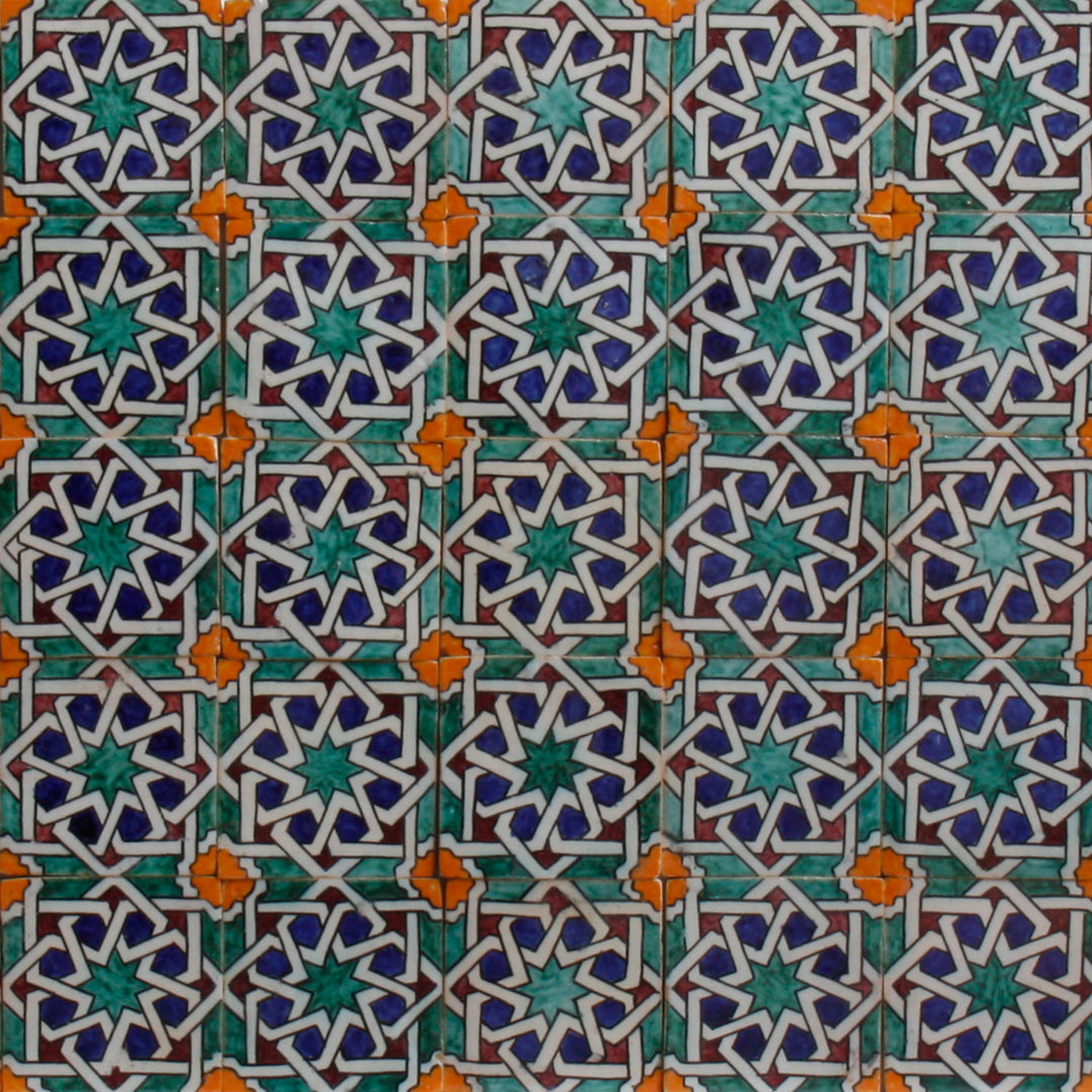 Hand Painted Tile – Moorish Marrakech Style