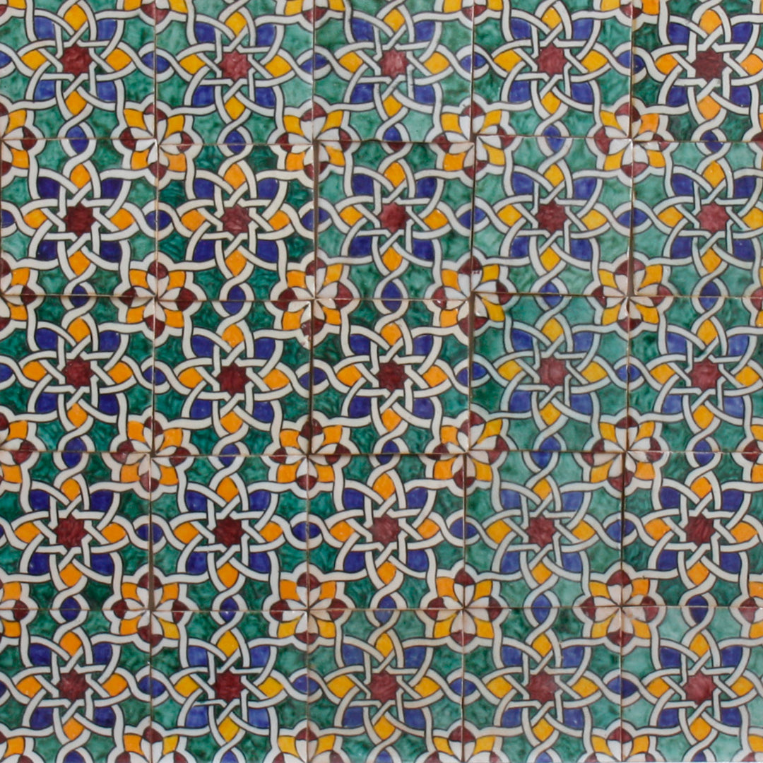 Hand painted tile – Bohemian style