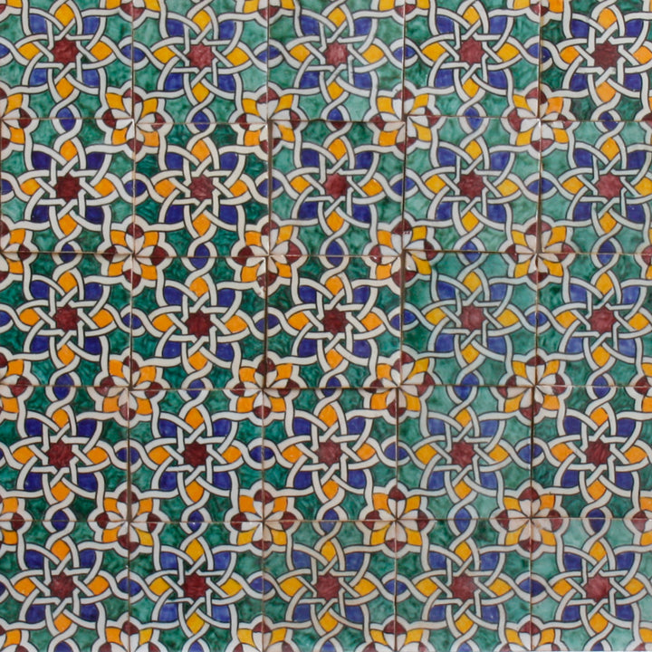 Hand painted tile – Bohemian style