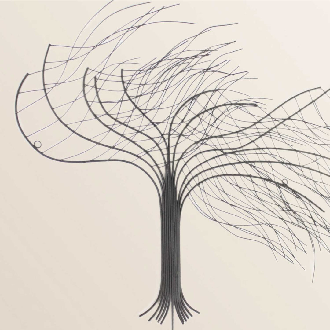 Metal wall decoration tree