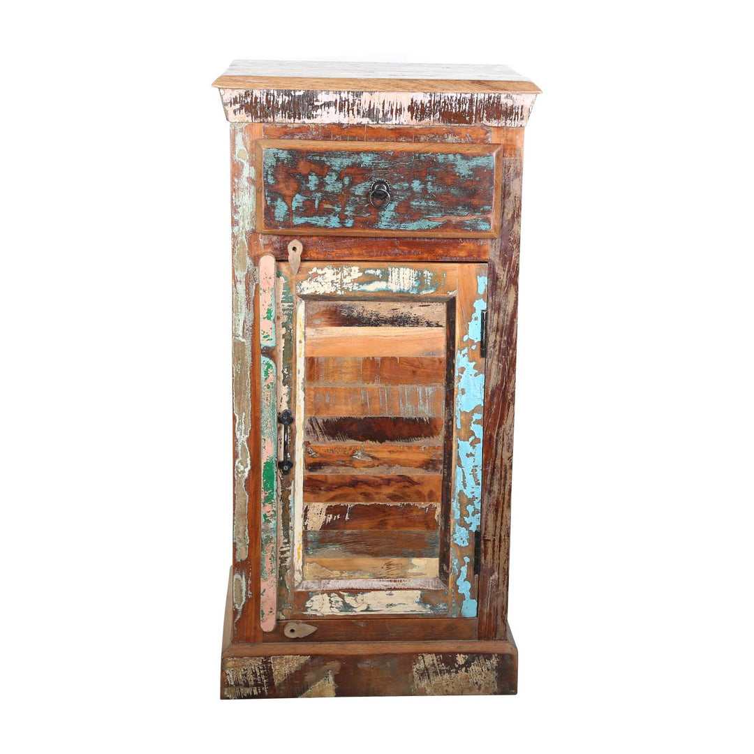 Reclaimed wood high chest of drawers Shabby Chic