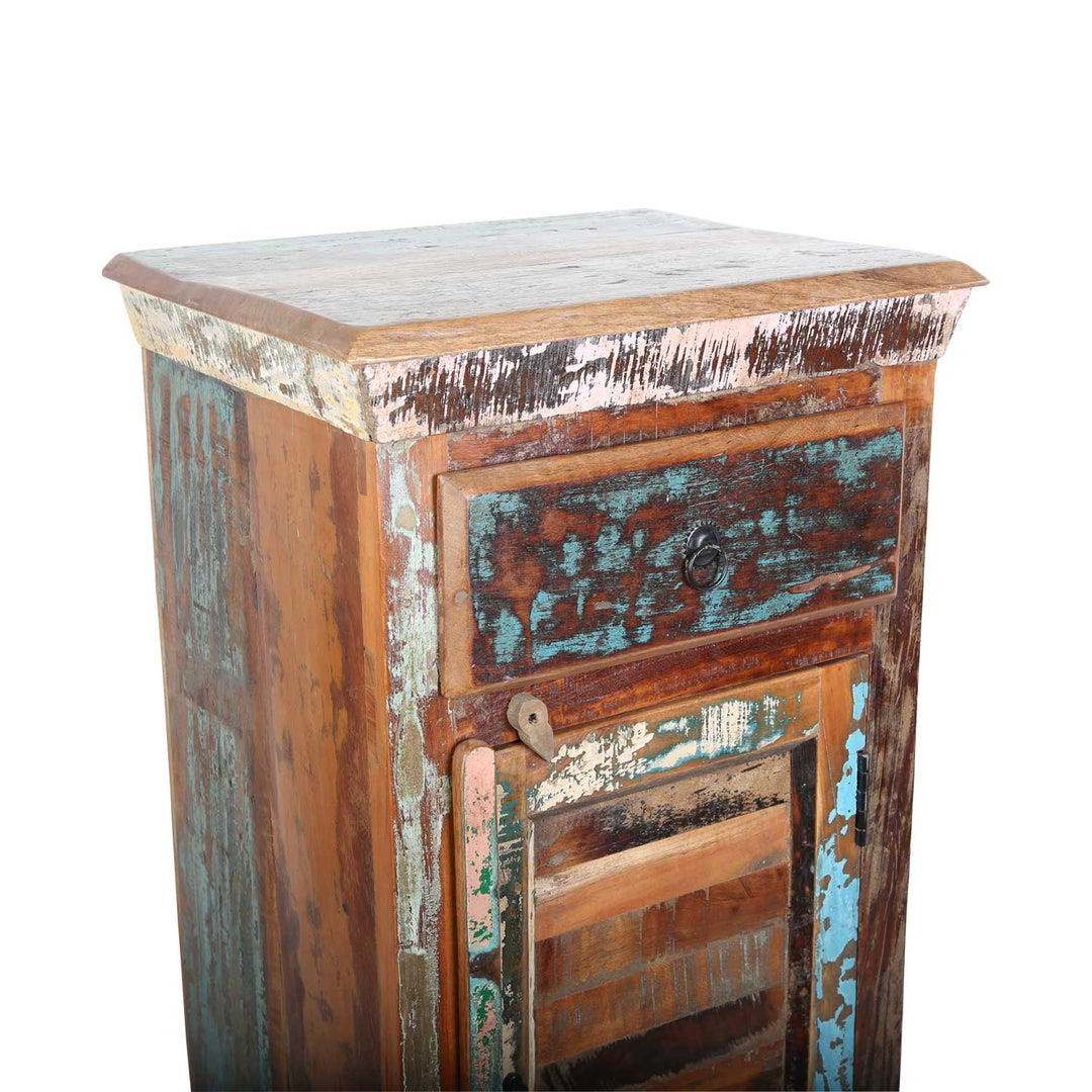 Reclaimed wood high chest of drawers Shabby Chic