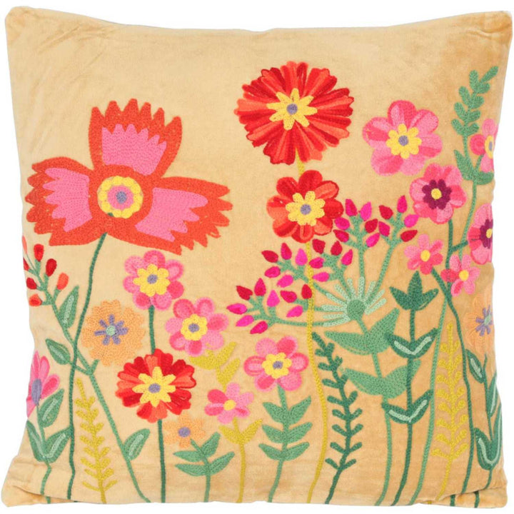 Livia decorative pillow with flower show