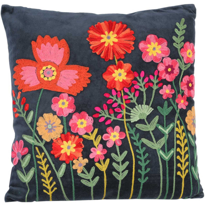 Livia decorative pillow with flower show