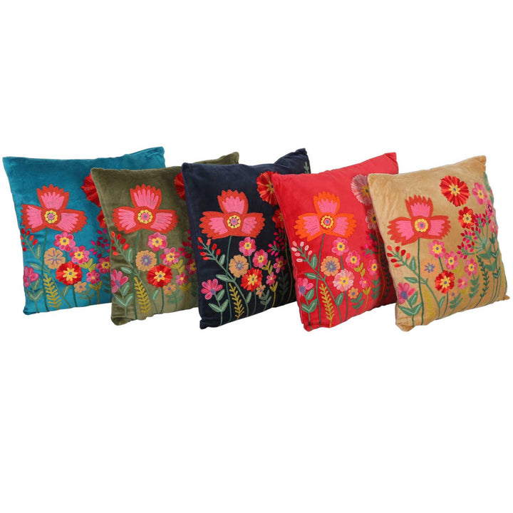Livia decorative pillow with flower show