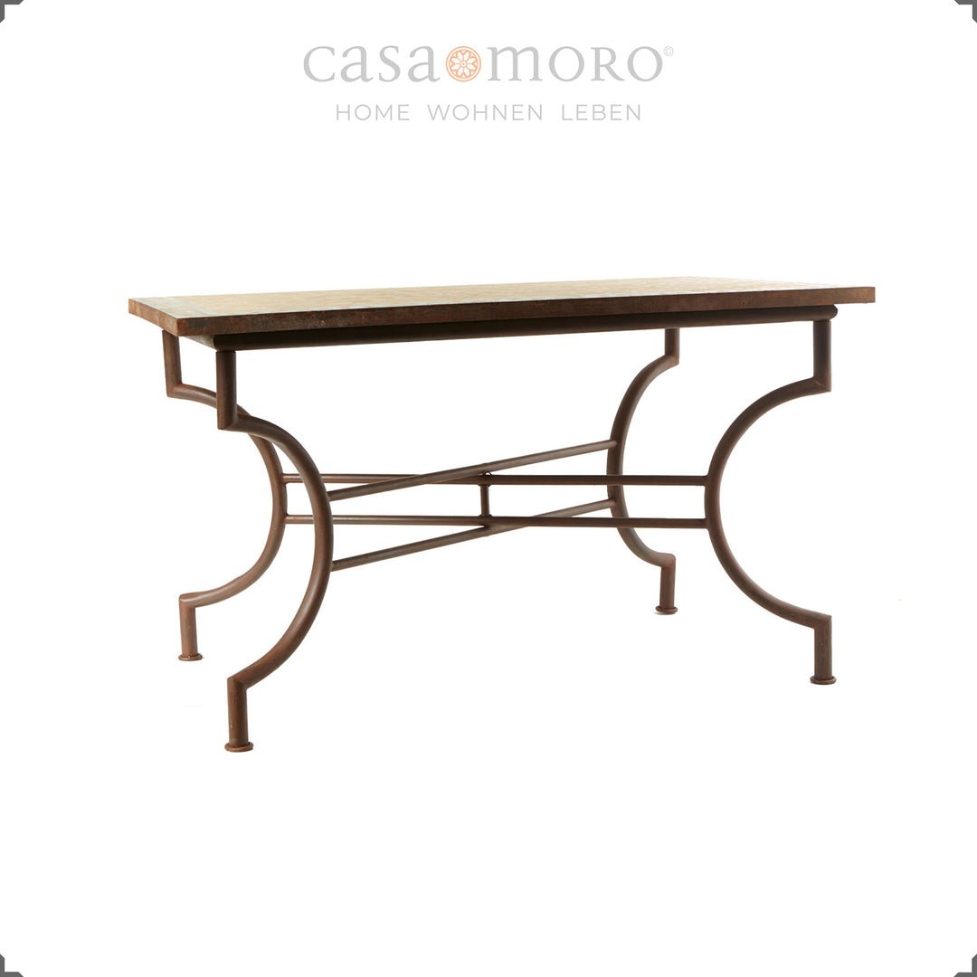 Easy-care tile table for indoors and outdoors