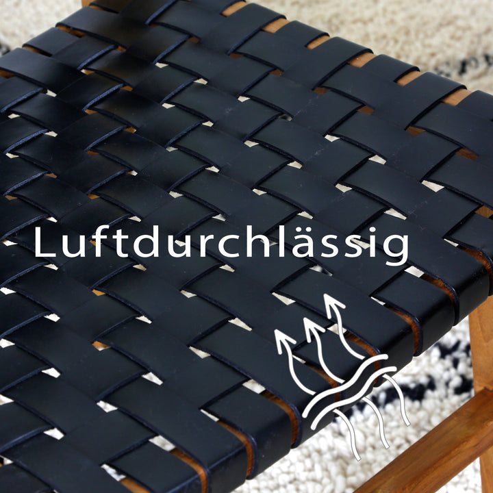 Dining room chair black leather