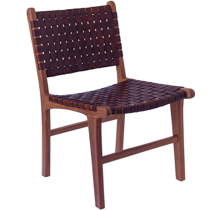 Dining room chair brown leather