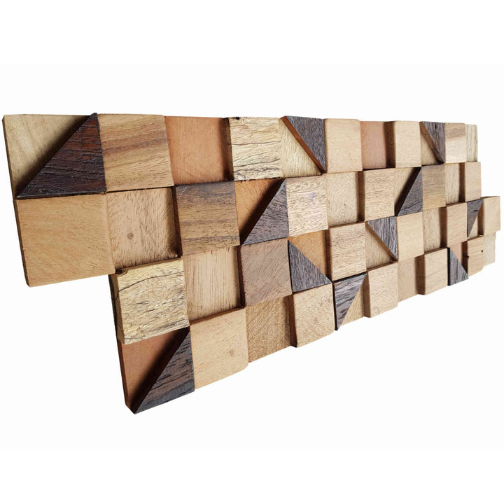 Wooden wall paneling Pyramid Cube