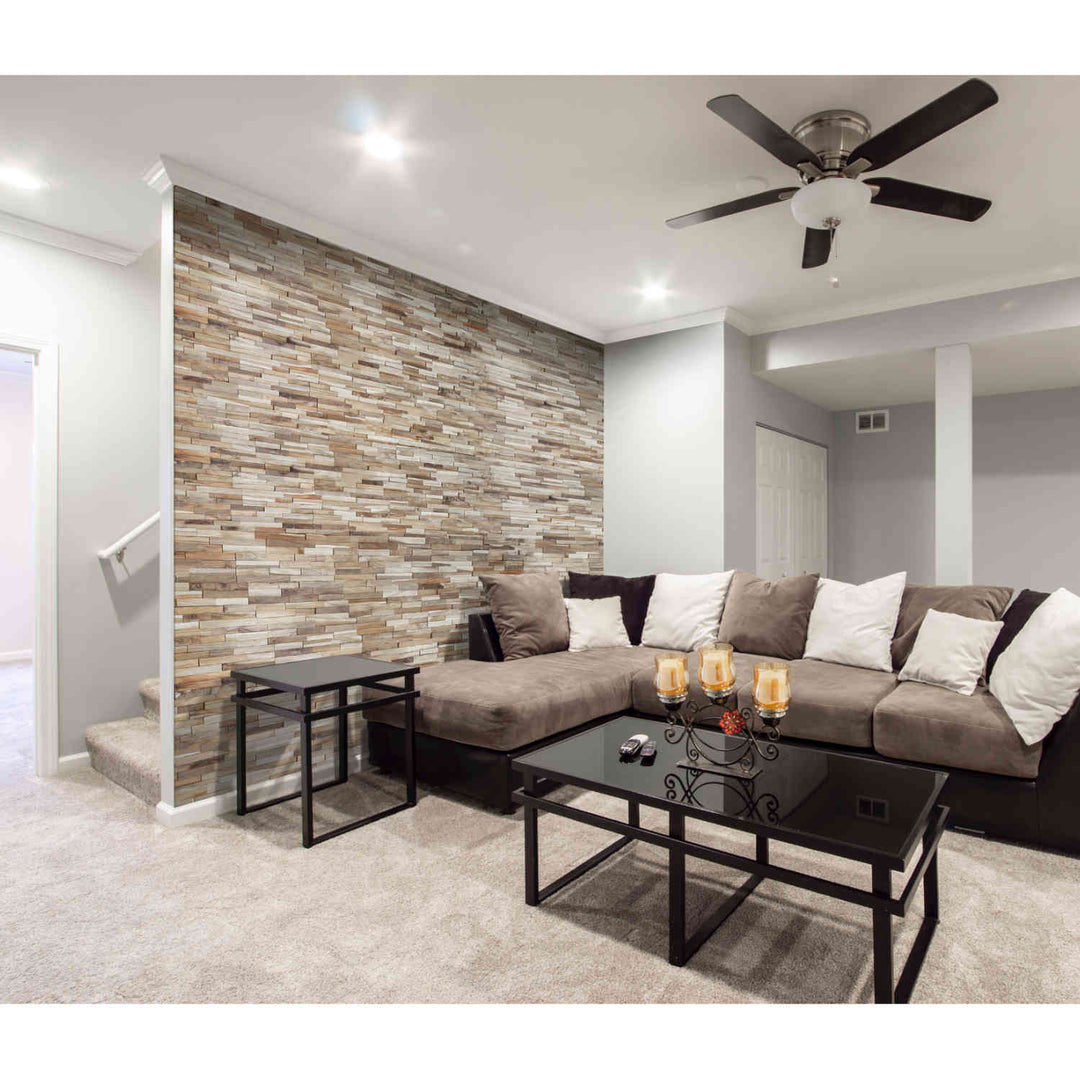 Wooden wall paneling Smooth Wave