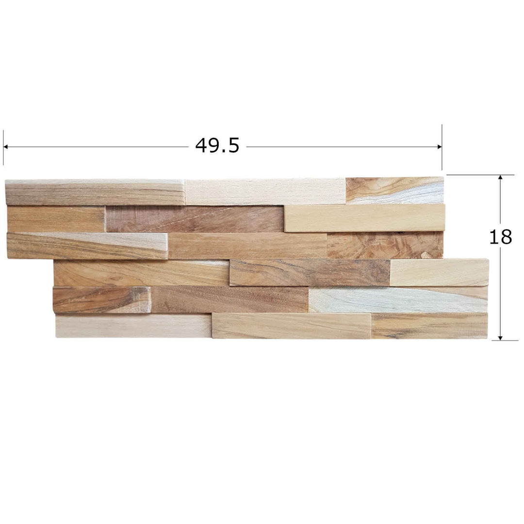 Wooden wall paneling Smooth Wave