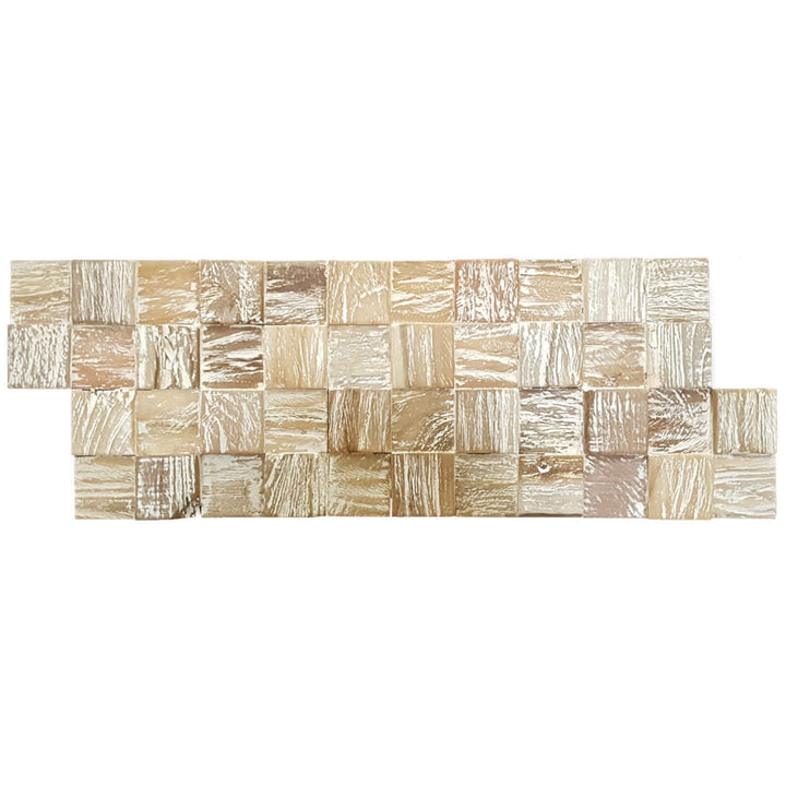 Wooden wall paneling White Washed Cube