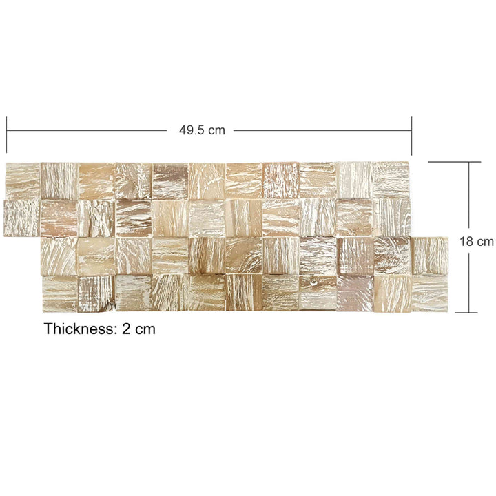 Wooden wall paneling White Washed Cube