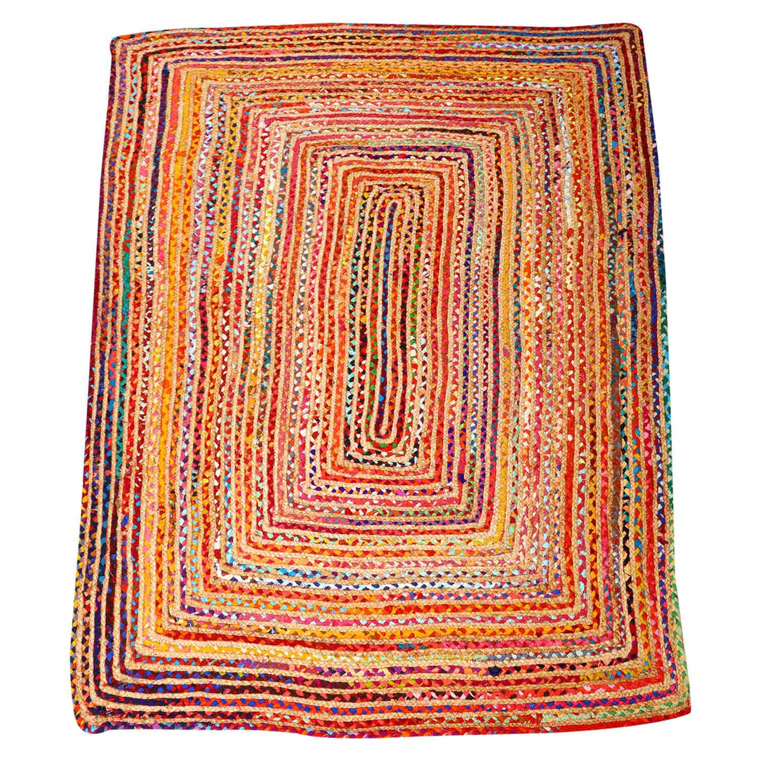 Jute carpet Esha colorful