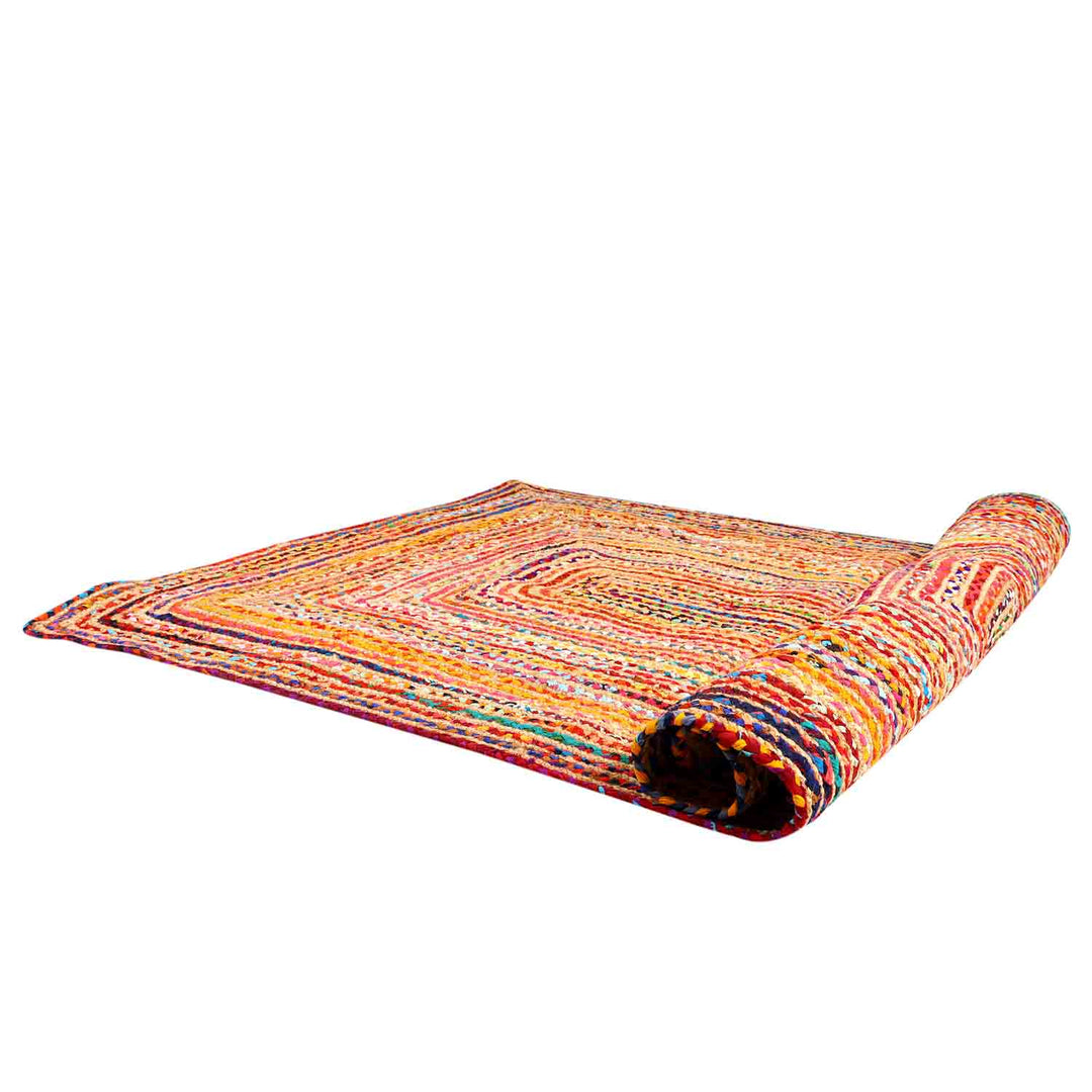 Jute carpet Esha colorful