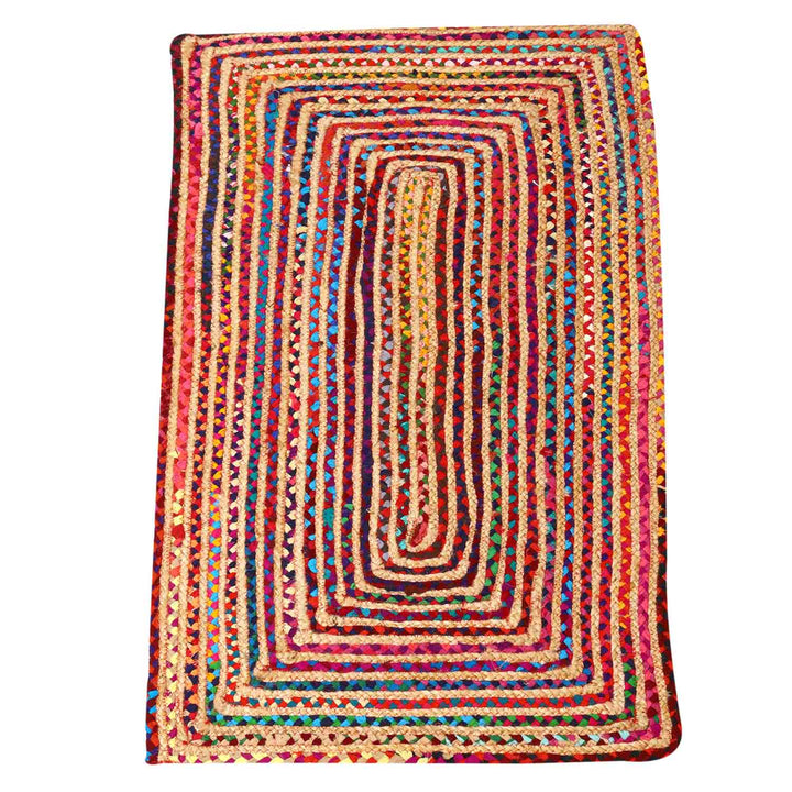 Jute carpet Esha colorful