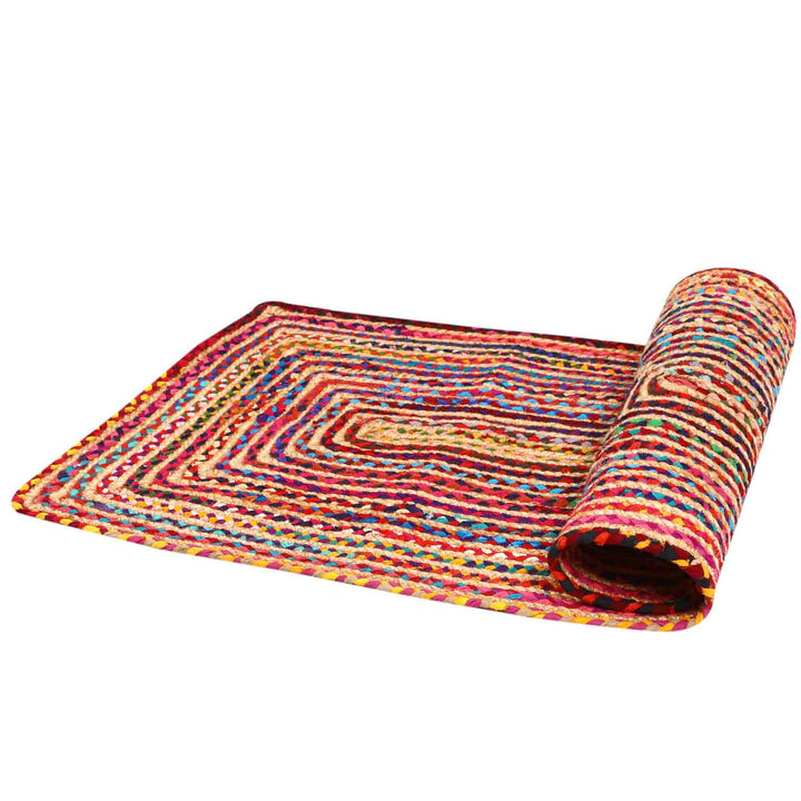 Jute carpet Esha colorful