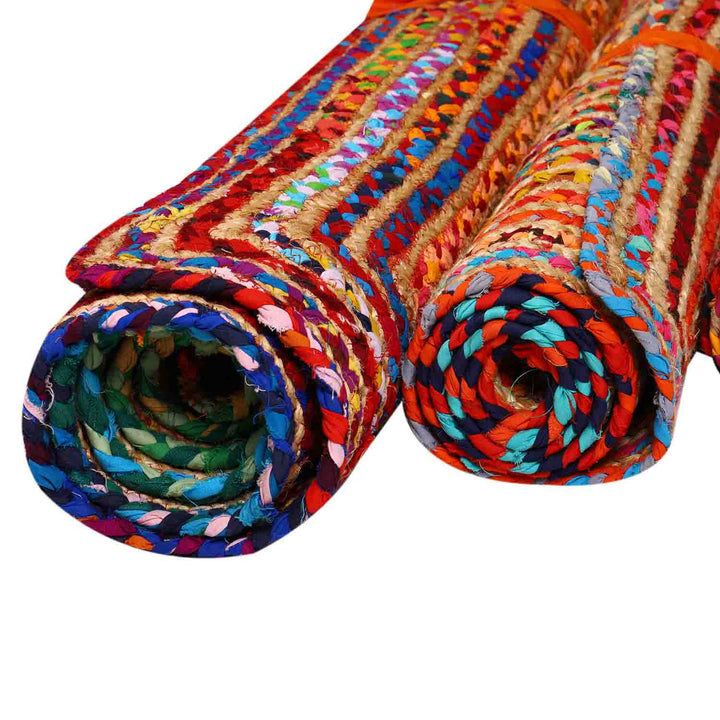 Jute carpet Esha colorful