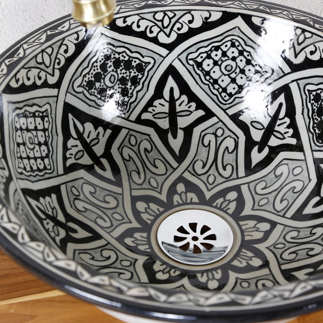 Black sink