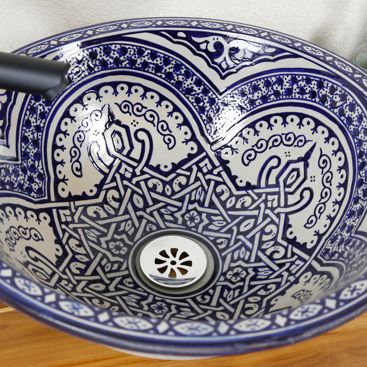 Countertop sink, round