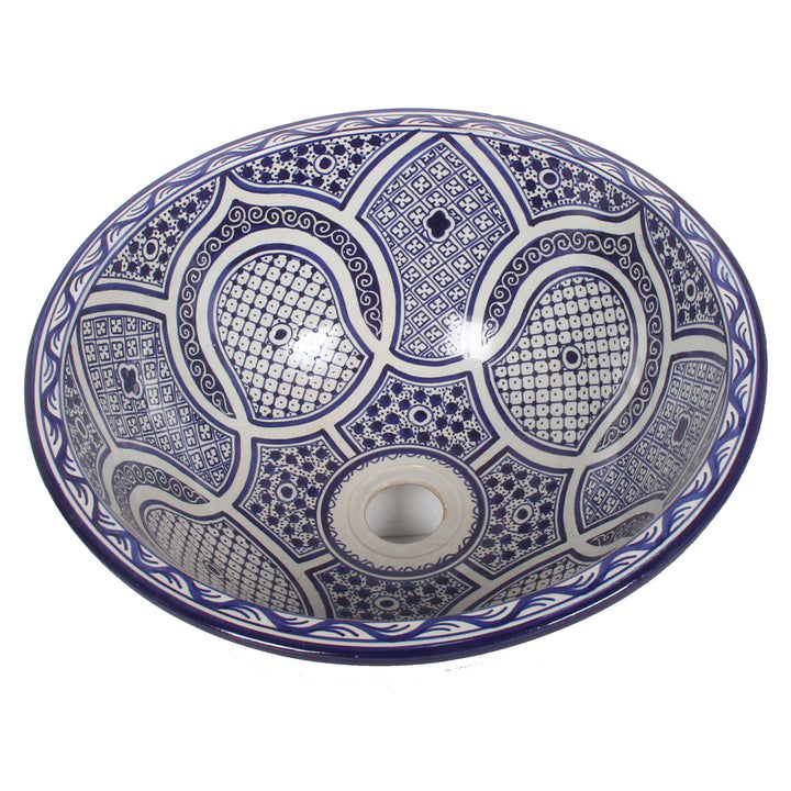 Countertop sink Blue Round