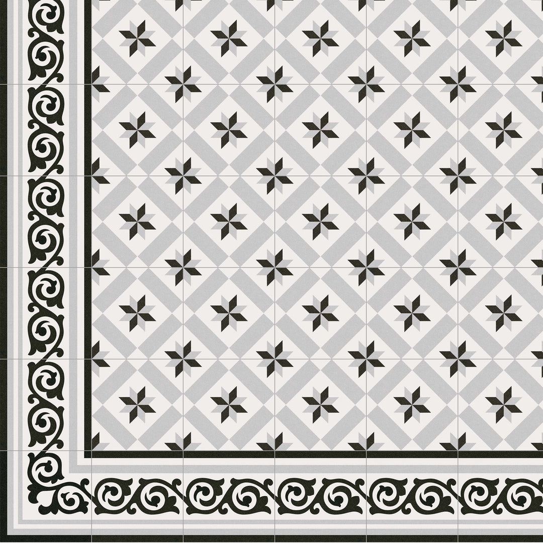 Moroccan tile 20x20 cm in cement tile look