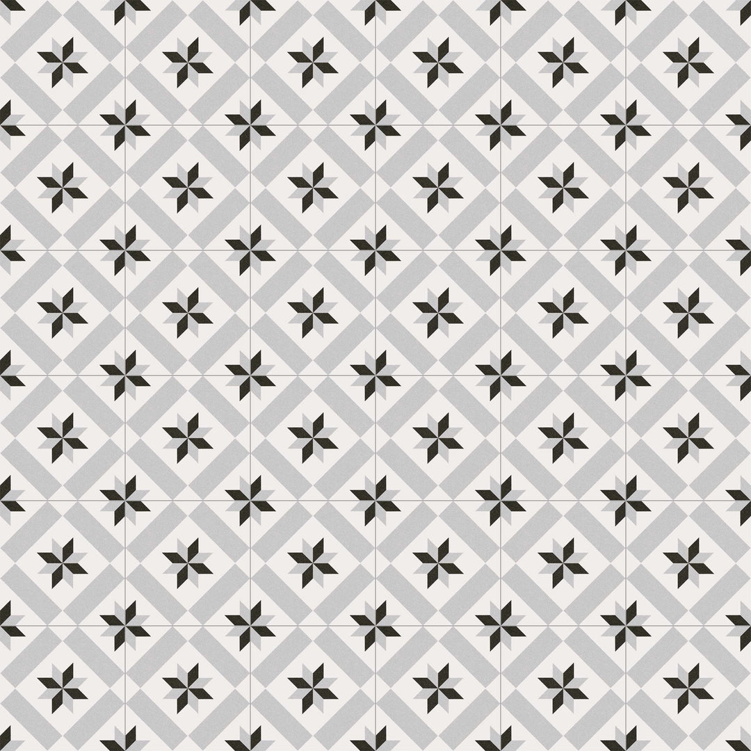 Moroccan tile 20x20 cm in cement tile look