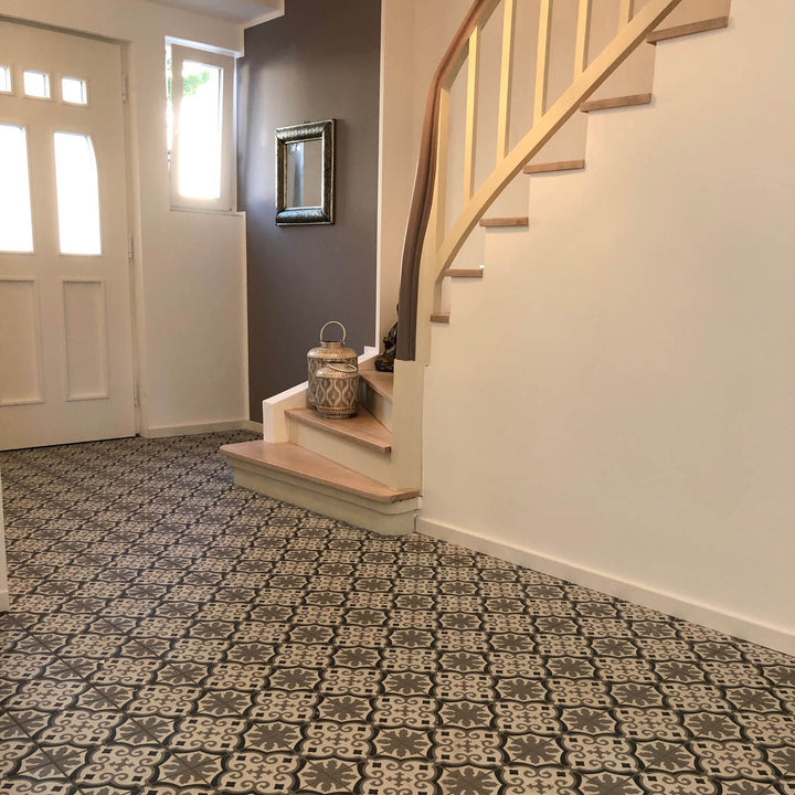 Moroccan tiles 20x20 cm – gray black
