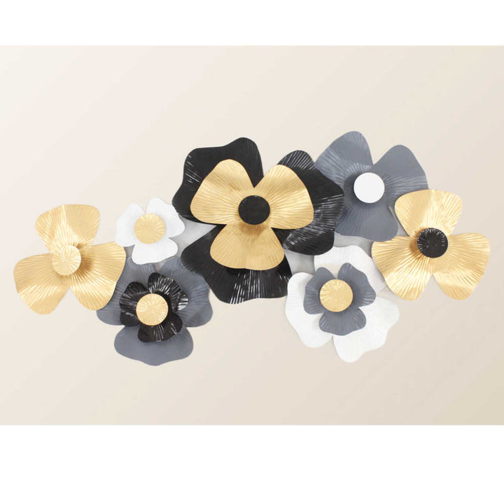 3D metal wall decoration flower - 97 cm
