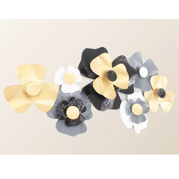 3D metal wall decoration flower - 97 cm