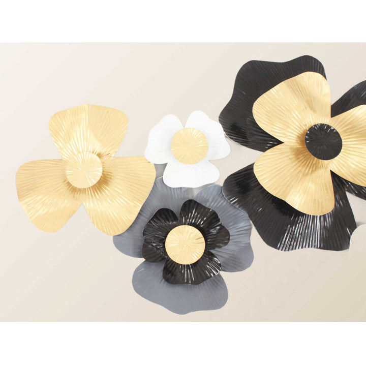 3D metal wall decoration flower - 97 cm