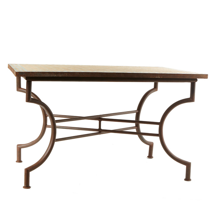 Mosaic dining table 120x80 tile Bordeaux
