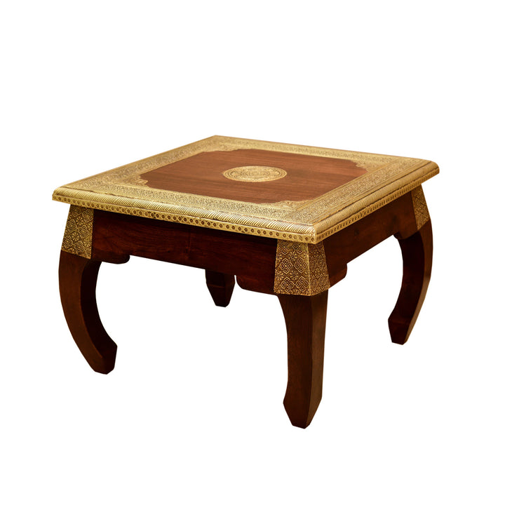 Oriental opium table brass S