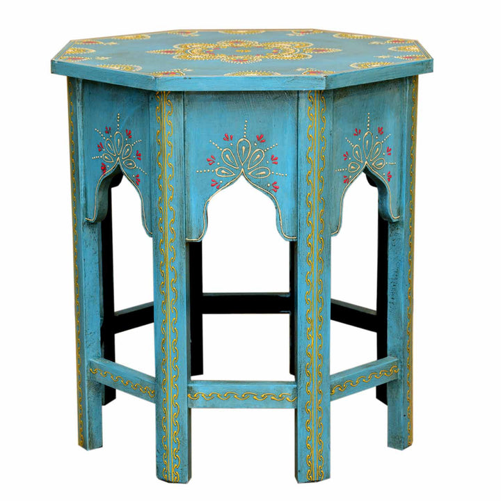 Oriental side table Saada Blue M