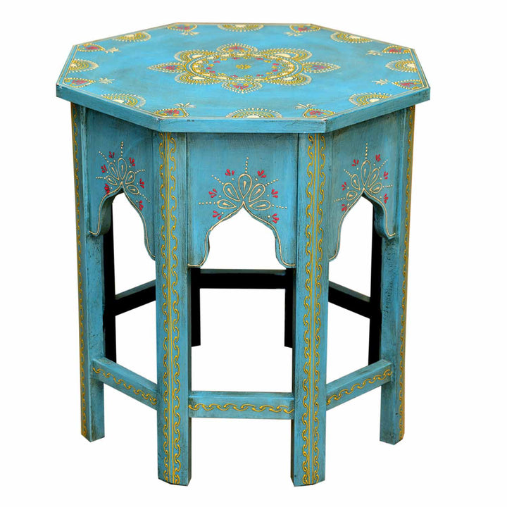 Oriental side table Saada Blue M