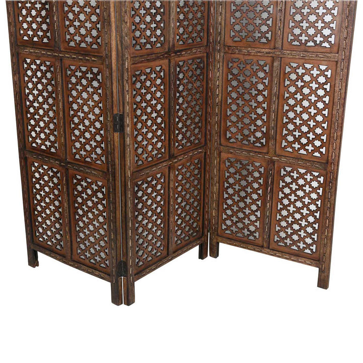 Wooden folding screen matar