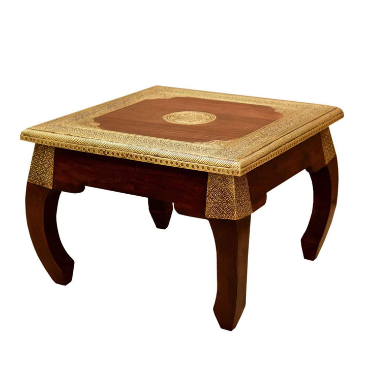 Oriental opium table brass M