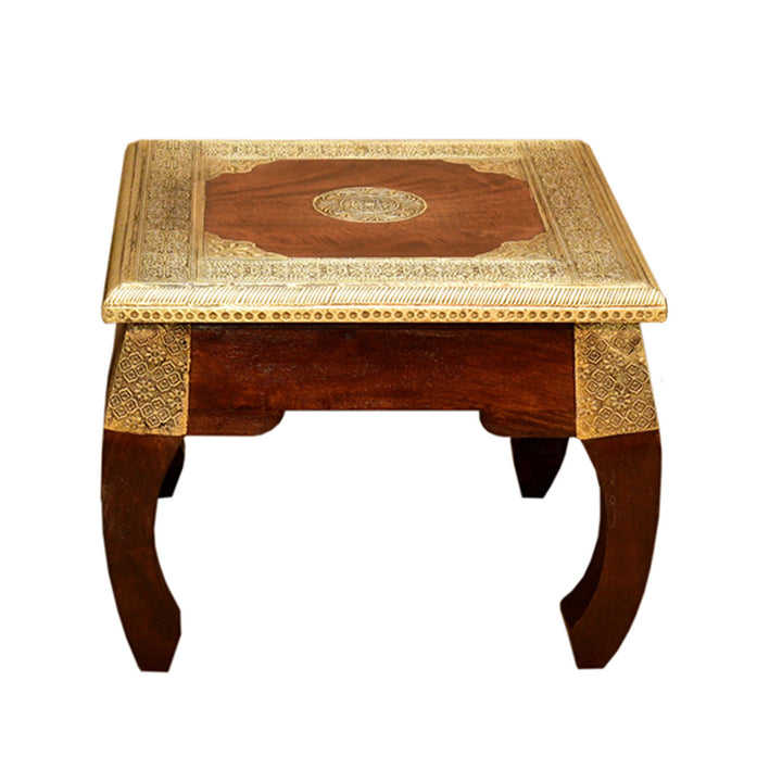 Oriental opium table brass M