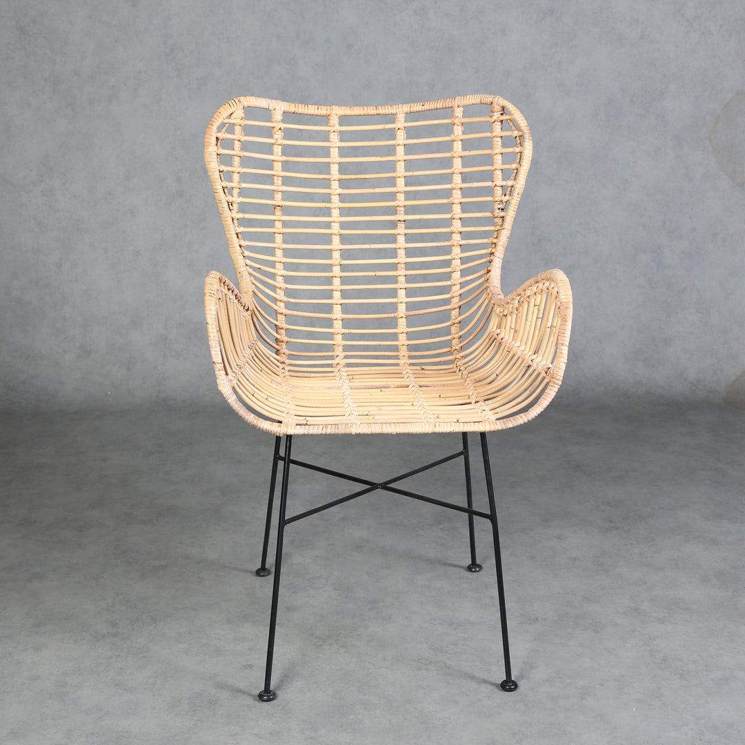 Rattan armchair Monia