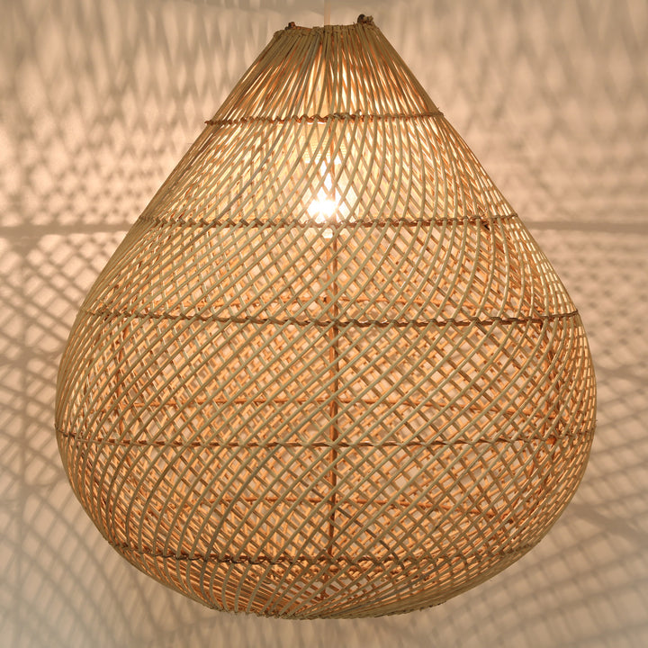 Rattan pendant light Majene