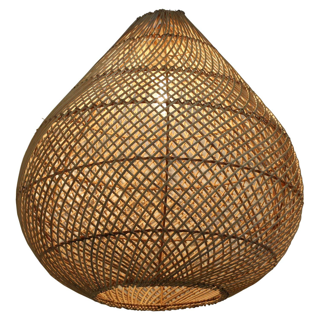Rattan pendant light Majene