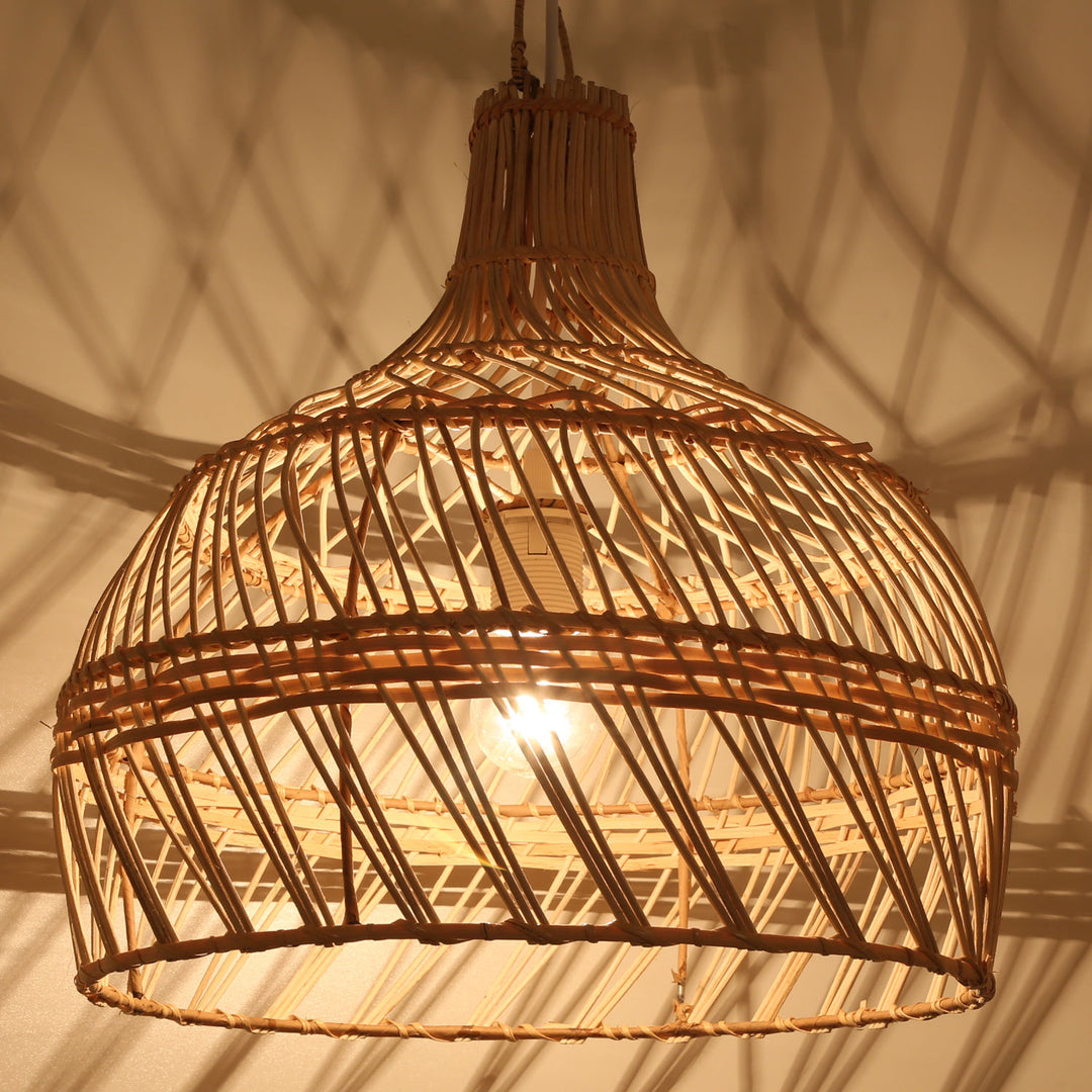 Rattan pendant light Ava